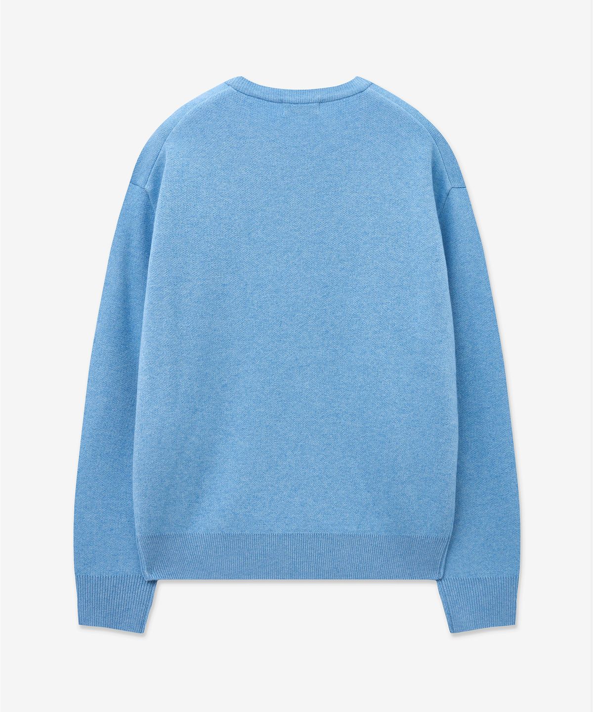 티엔지티(TNGT) Wool Blended Round Neck Sweater (Melange Blue) TNSW5F105B2