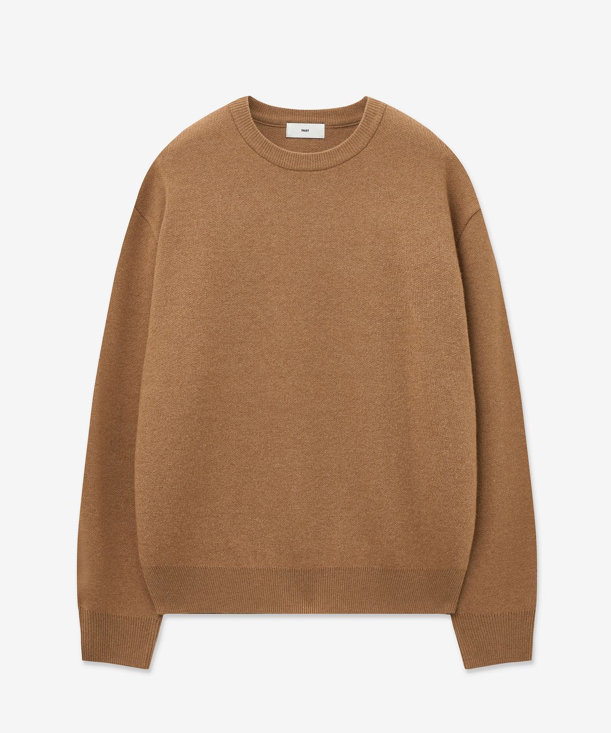 티엔지티(TNGT) Wool Blended Round Neck Sweater (Camel) TNSW5F105CM