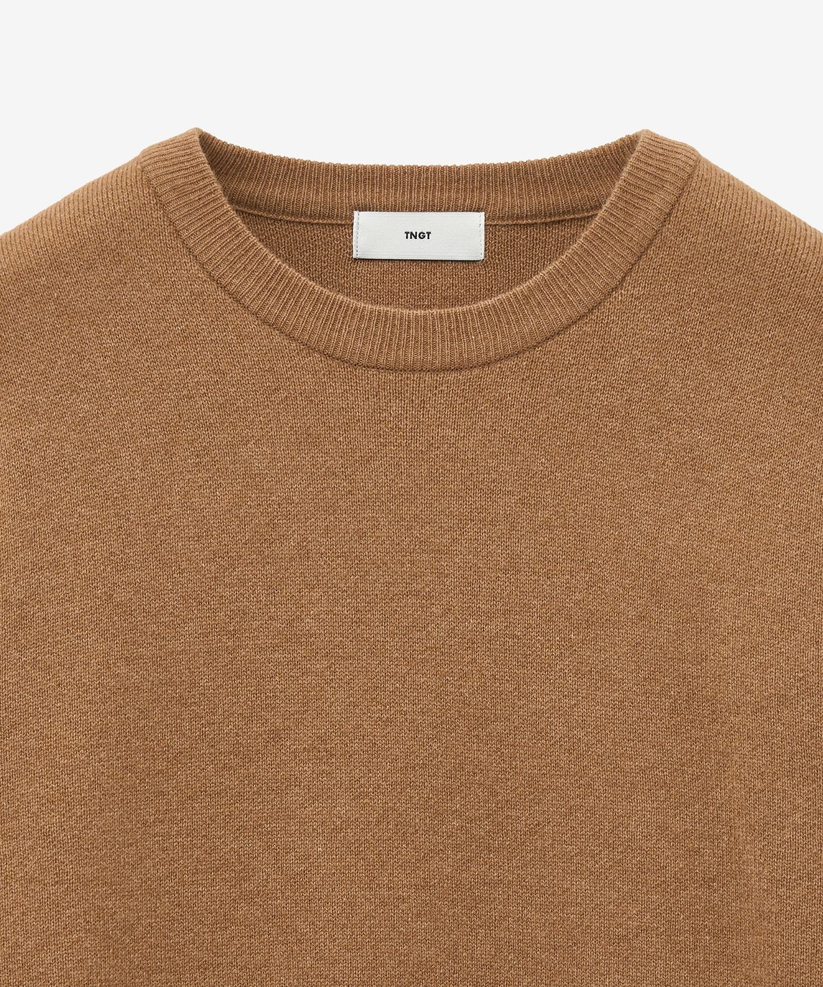 티엔지티(TNGT) Wool Blended Round Neck Sweater (Camel) TNSW5F105CM