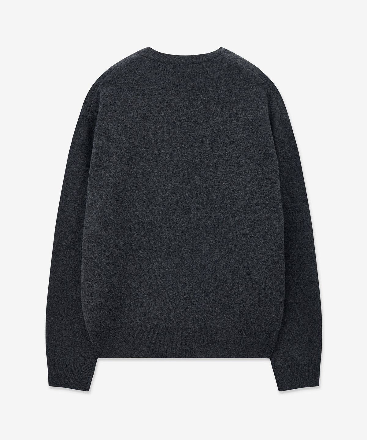 티엔지티(TNGT) Wool Blended Round Neck Sweater (Dark Grey) TNSW5F105CG