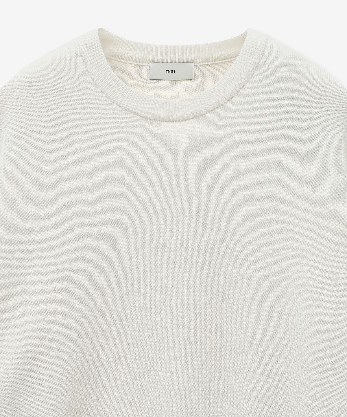 티엔지티(TNGT) Wool Blended Round Neck Sweater (Cream) TNSW5F105IV
