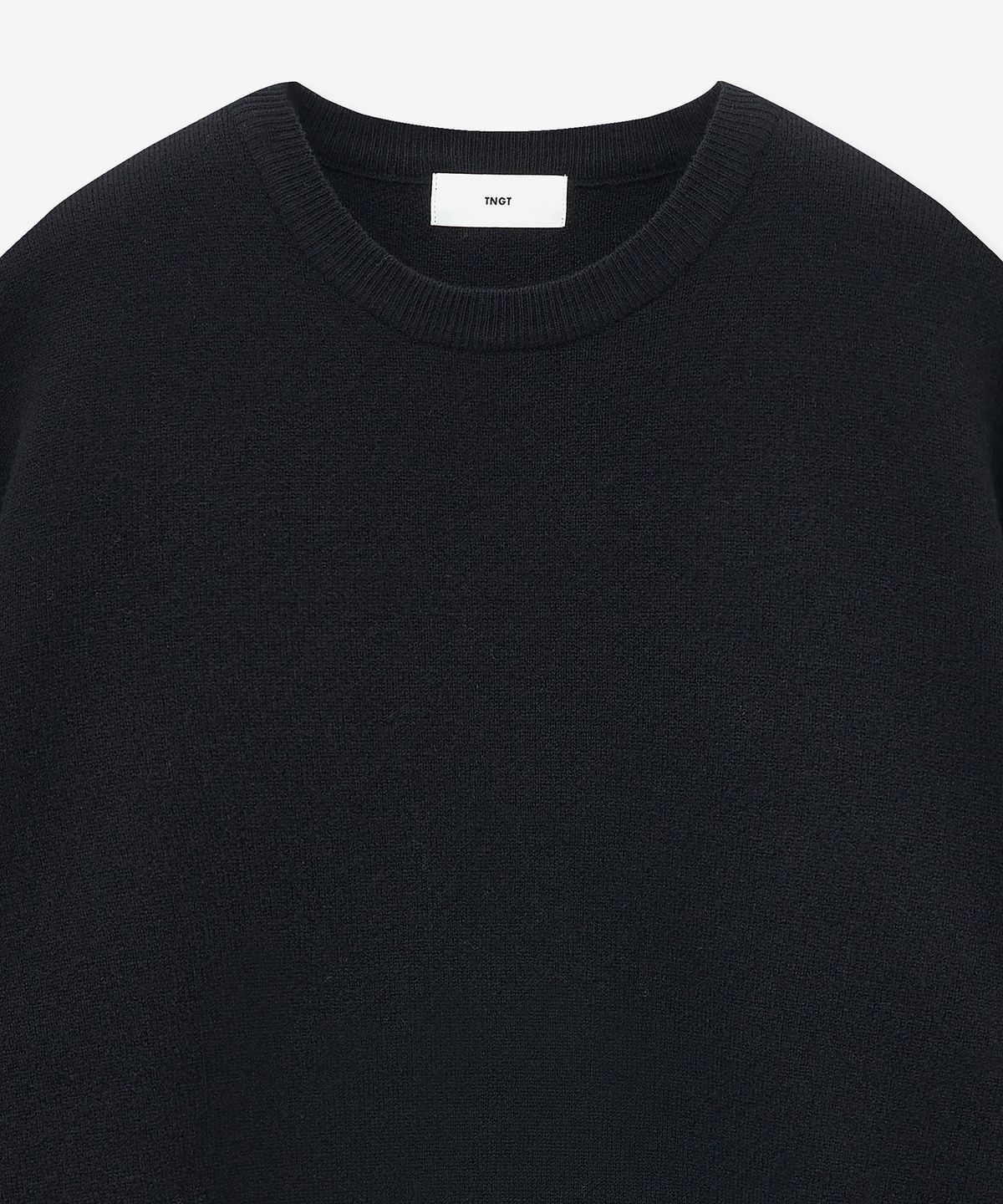 티엔지티(TNGT) Wool Blended Round Neck Sweater (Black) TNSW5F105BK