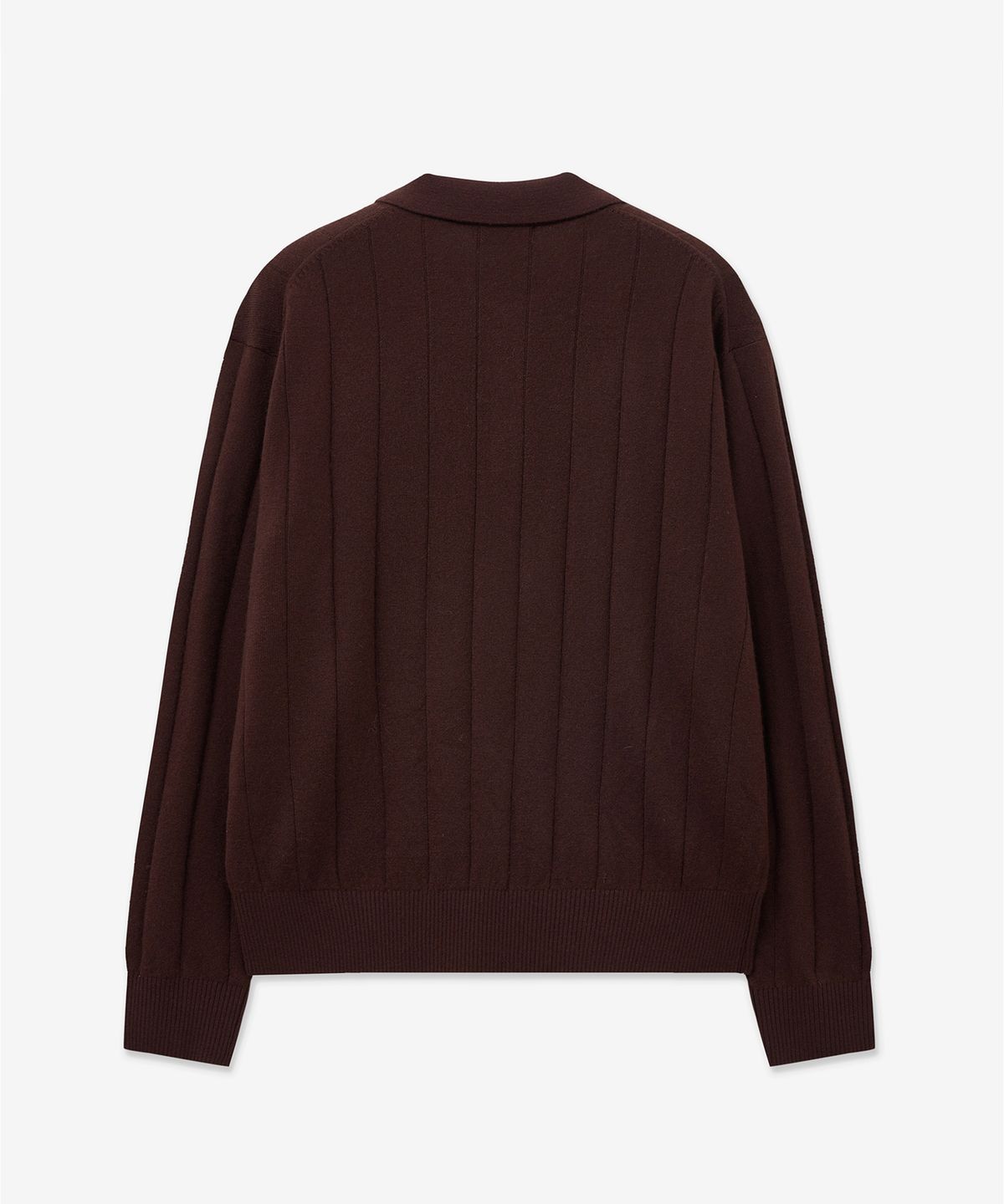 티엔지티(TNGT) Oversize Rib Polo Knit Top (Burgundy) TNSW5F111D2
