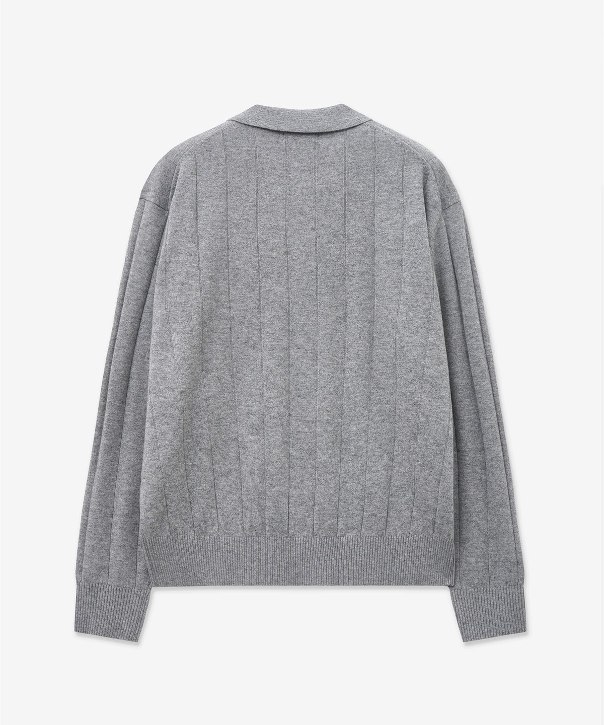 티엔지티(TNGT) Oversize Rib Polo Knit Top (Grey) TNSW5F111G2