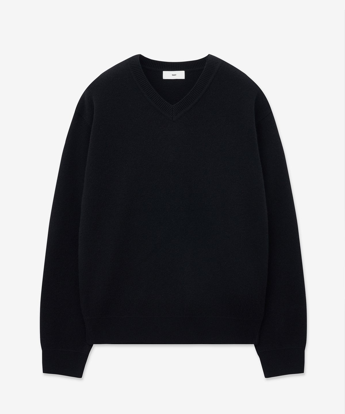 티엔지티(TNGT) Cashmere Blended V-neck Knit Top (Black) TNSW5F108BK