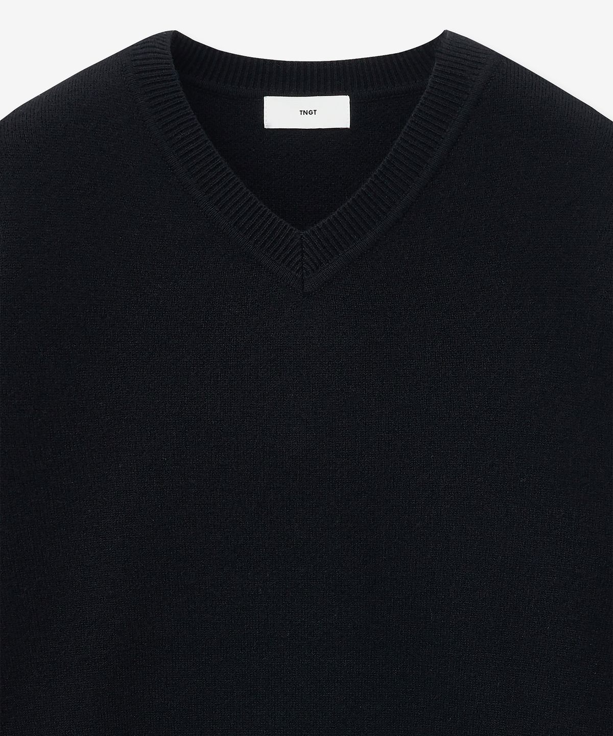 티엔지티(TNGT) Cashmere Blended V-neck Knit Top (Black) TNSW5F108BK