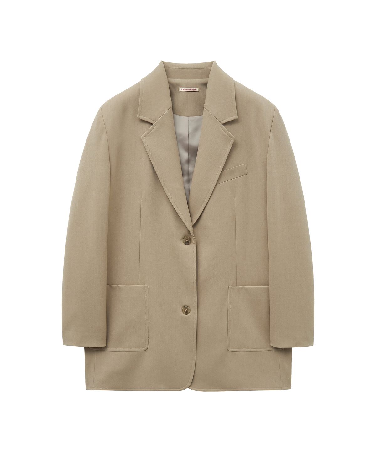 반원 아틀리에(VANONE ATELIER) O3756 오버사이즈 블레이저_Beige