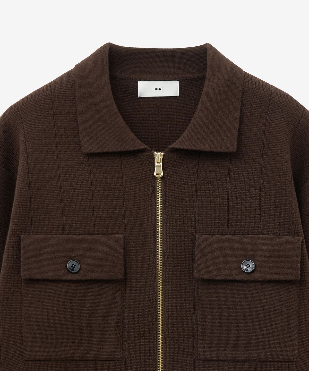 티엔지티(TNGT) Milano Zip-Up Cardigan (Red Brown) TNSW5F102W2
