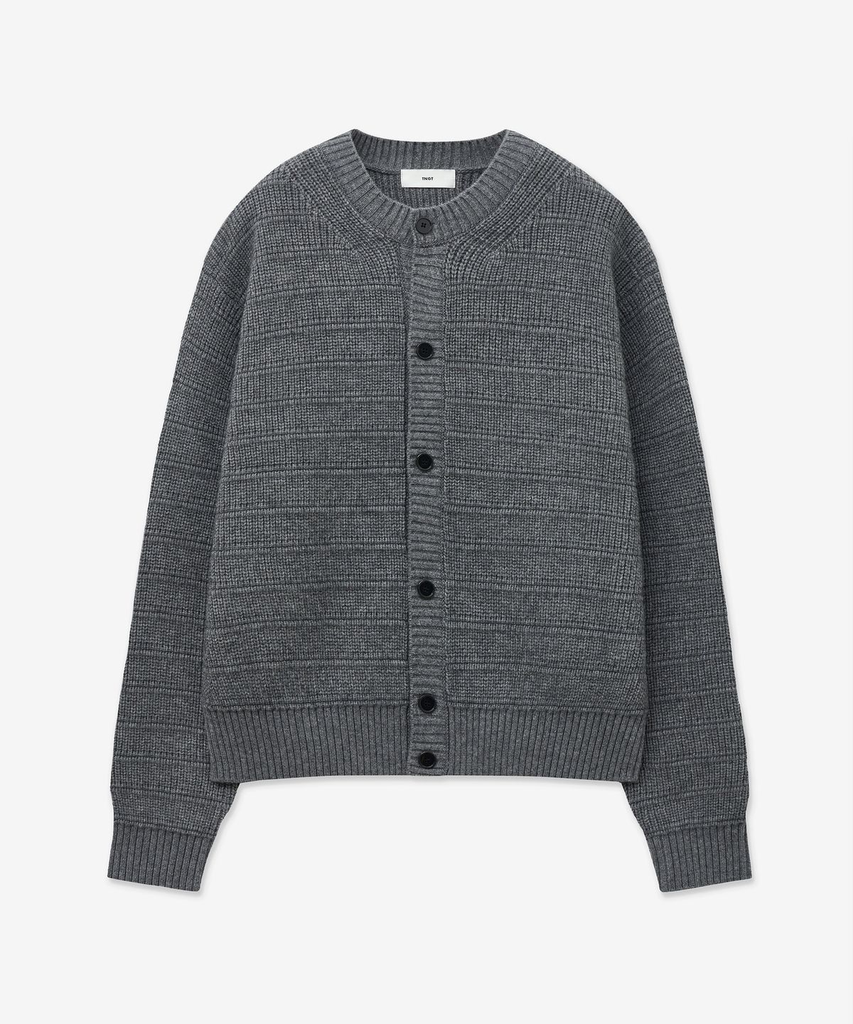 티엔지티(TNGT) Chunky Wool Knit Cardigan (Grey) TNSW5F101G2