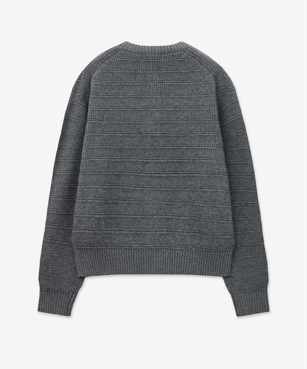 티엔지티(TNGT) Chunky Wool Knit Cardigan (Grey) TNSW5F101G2