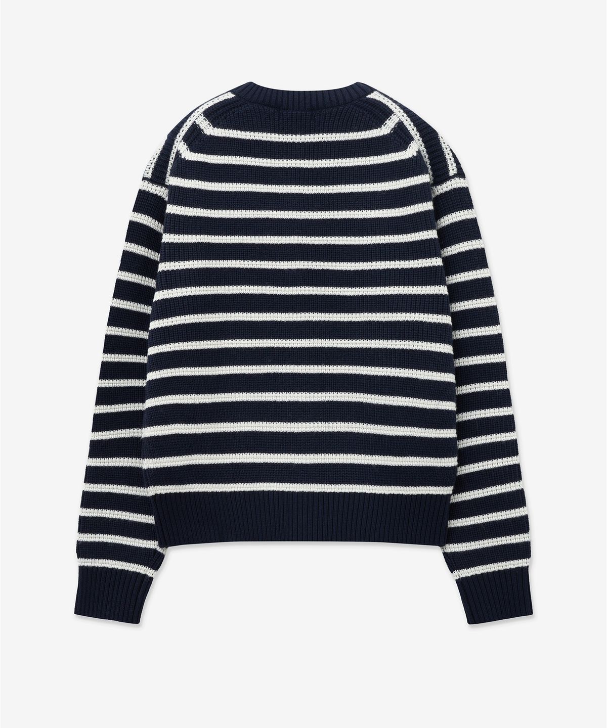 티엔지티(TNGT) Chunky Wool Knit Cardigan (Navy Stripe) TNSW5F101N2