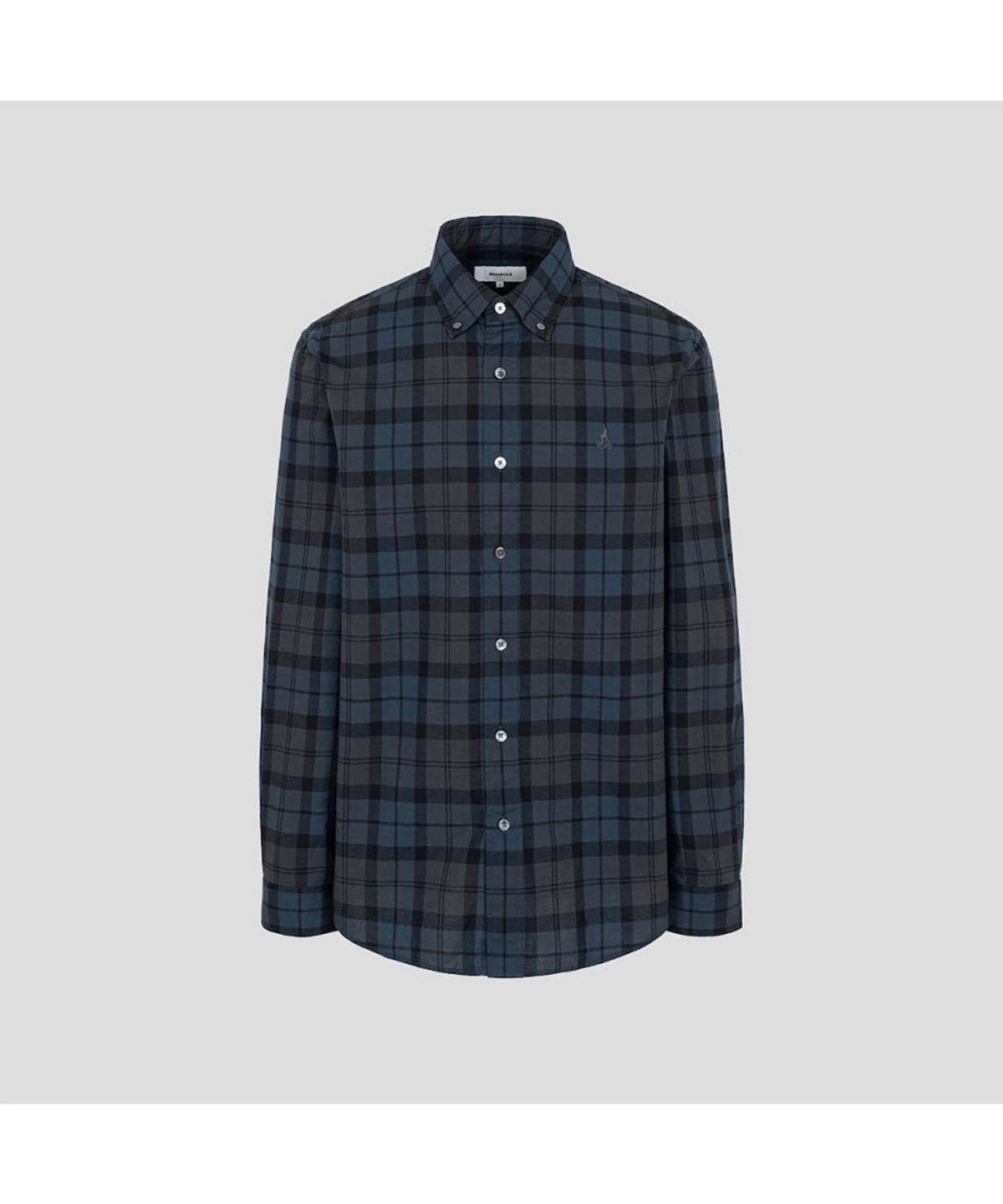 빈폴 멘(BEANPOLE MEN) 남녀공용 블랙워치 체크 셔츠 - 애쉬