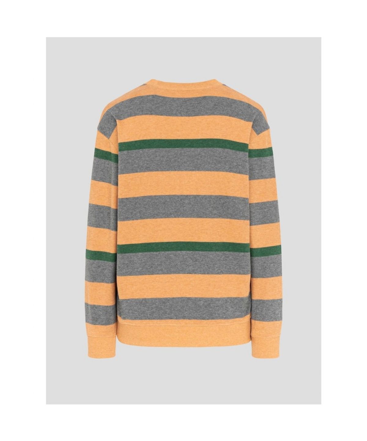빈폴 멘(BEANPOLE MEN) 니트라이크 볼드 스트라이프 라운드넥 티셔츠 - 브릭