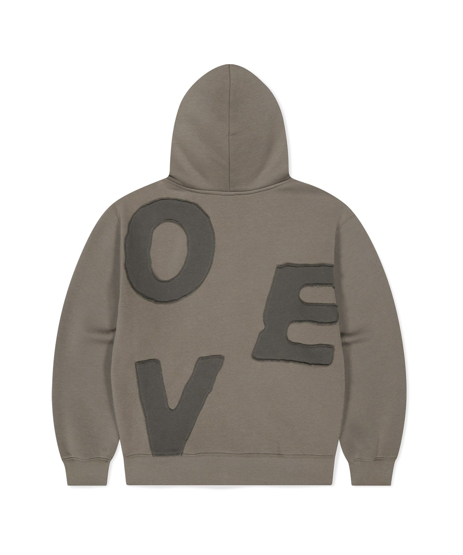 MUSINSA | SUNLOVE Capital Brushed Zip Up Hoodie Taupe
