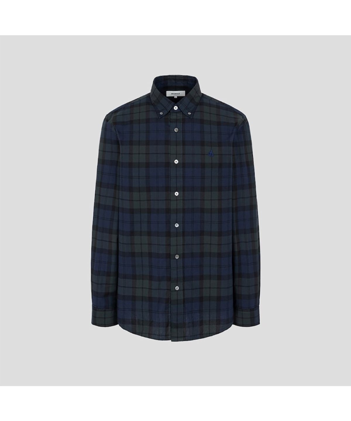 빈폴 멘(BEANPOLE MEN) 남녀공용 블랙워치 체크 셔츠 - 그린