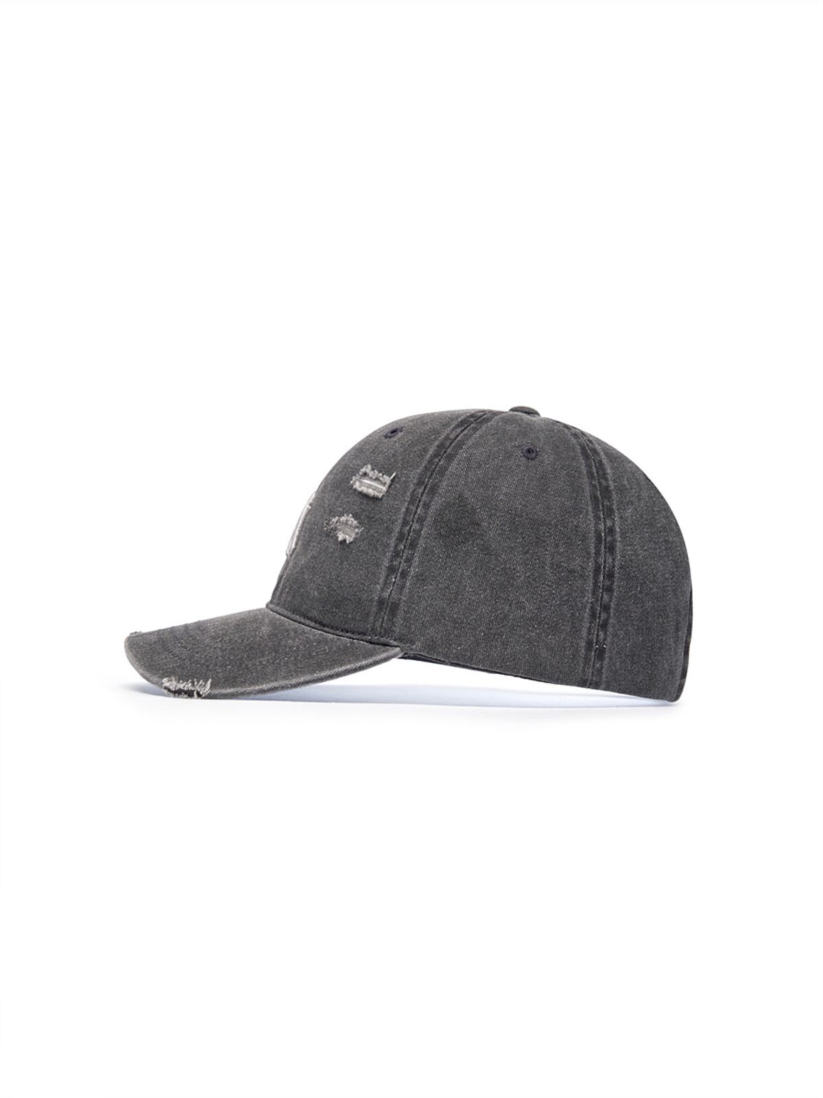 엠엘비 키즈(MLB KIDS) 피그먼트 데미지 워싱 볼캡 NY (Charcoal Grey)