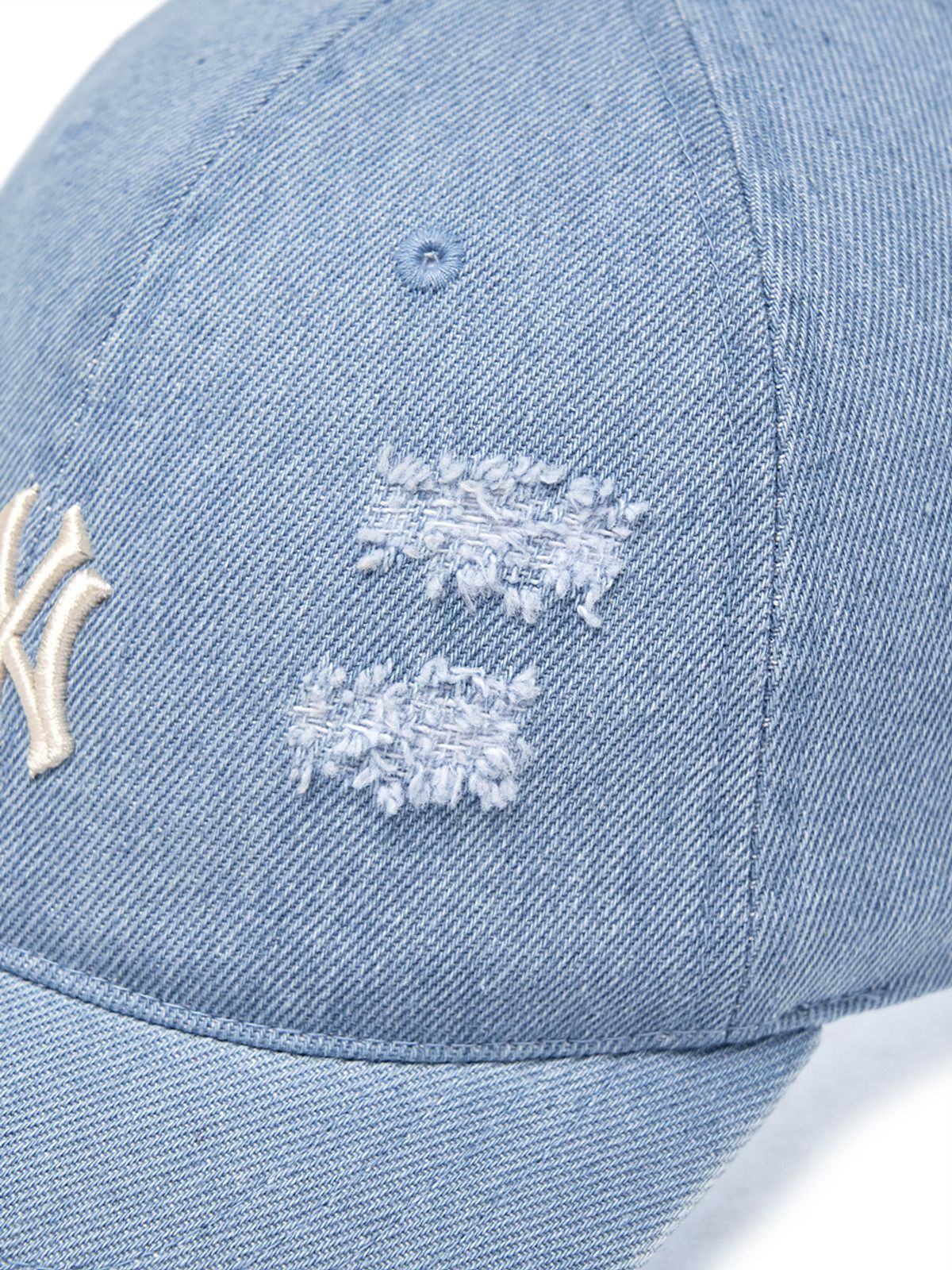 엠엘비 키즈(MLB KIDS) 피그먼트 데미지 워싱 볼캡 NY (L.Blue)