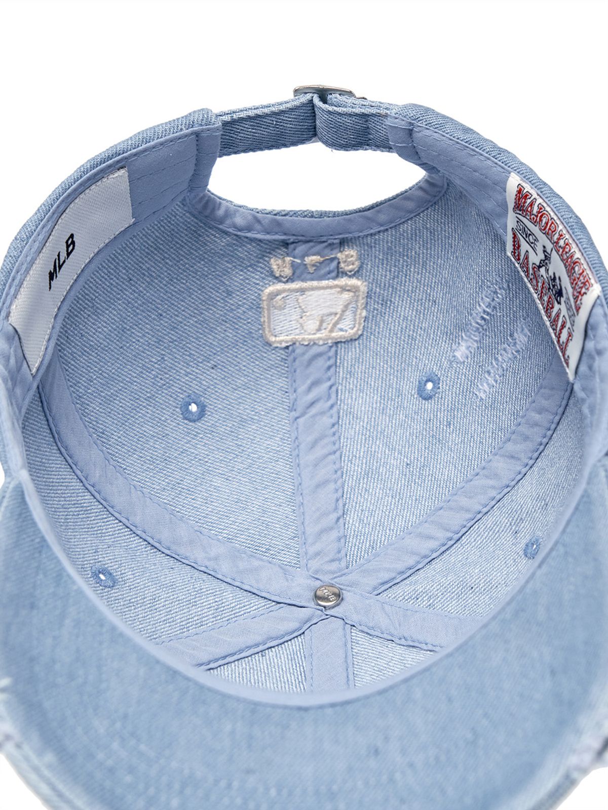 엠엘비 키즈(MLB KIDS) 피그먼트 데미지 워싱 볼캡 NY (L.Blue)