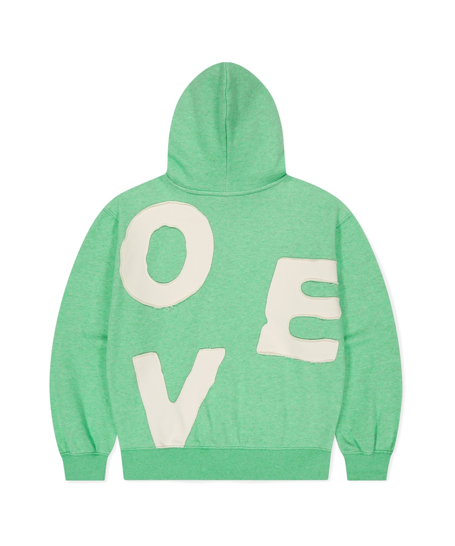 MUSINSA | SUNLOVE Capital Brushed Zip Up Hoodie Heather Green