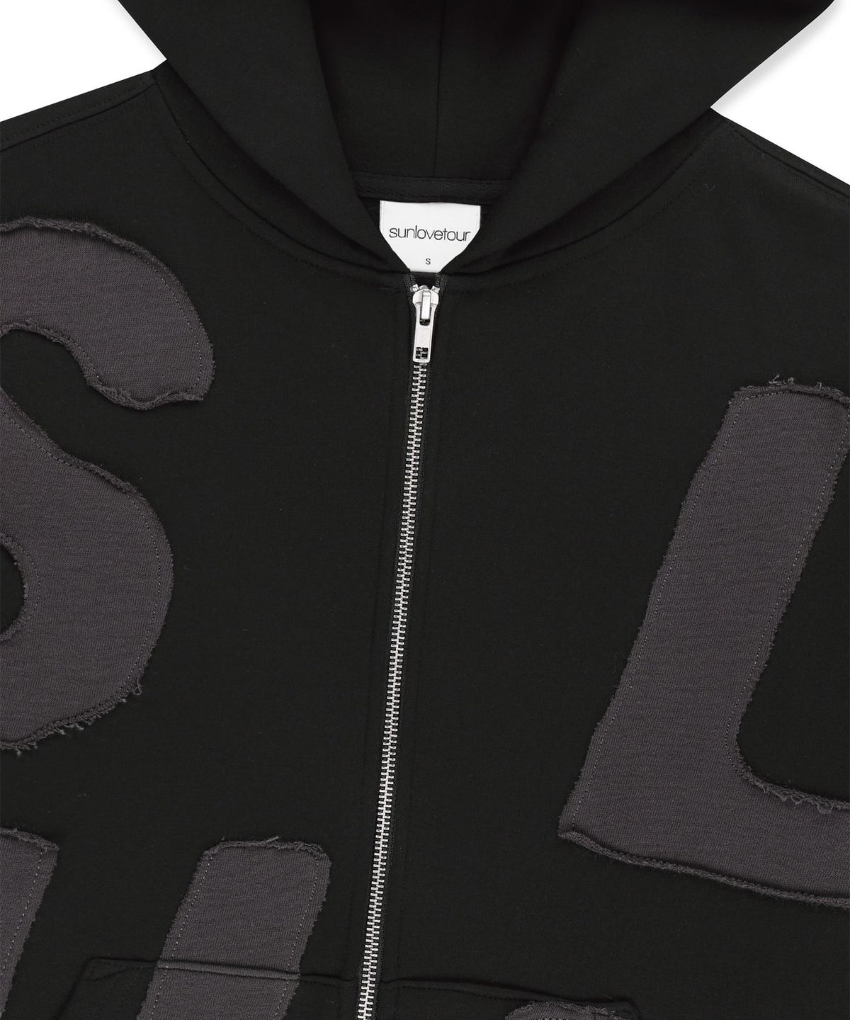 썬러브투어(SUNLOVETOUR) Capital Brushed Zip Up Hoodie Black