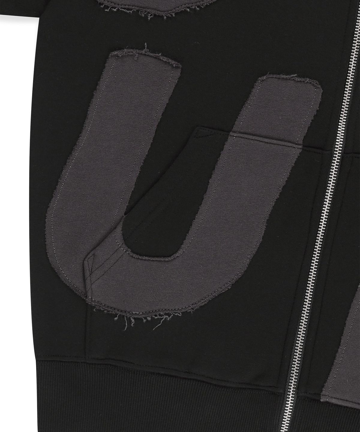 썬러브투어(SUNLOVETOUR) Capital Brushed Zip Up Hoodie Black