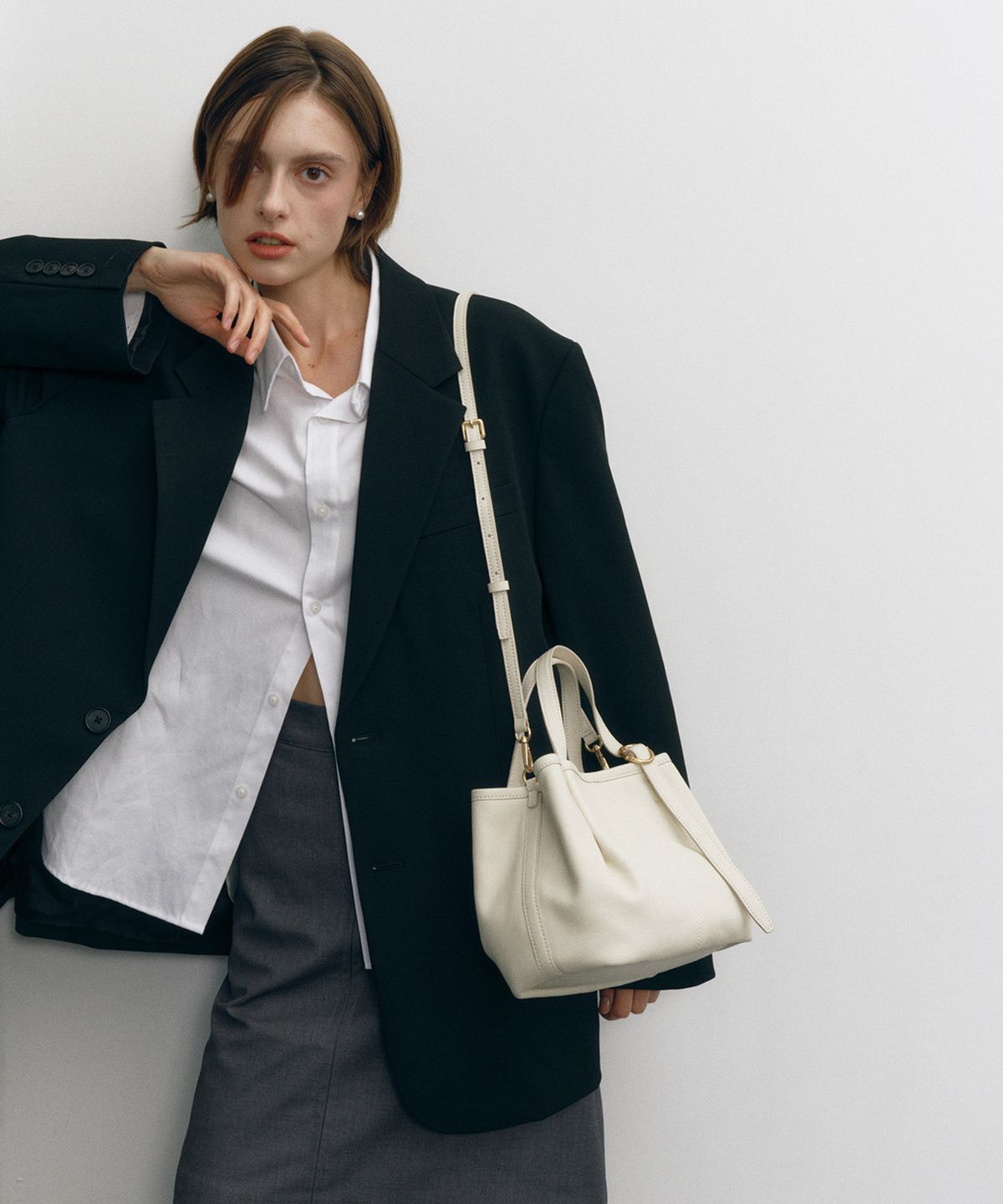 질스튜어트액세서리(JILLSTUART ACC) [BLOOM] 가죽 블룸  크로스겸 토트백 S 3color