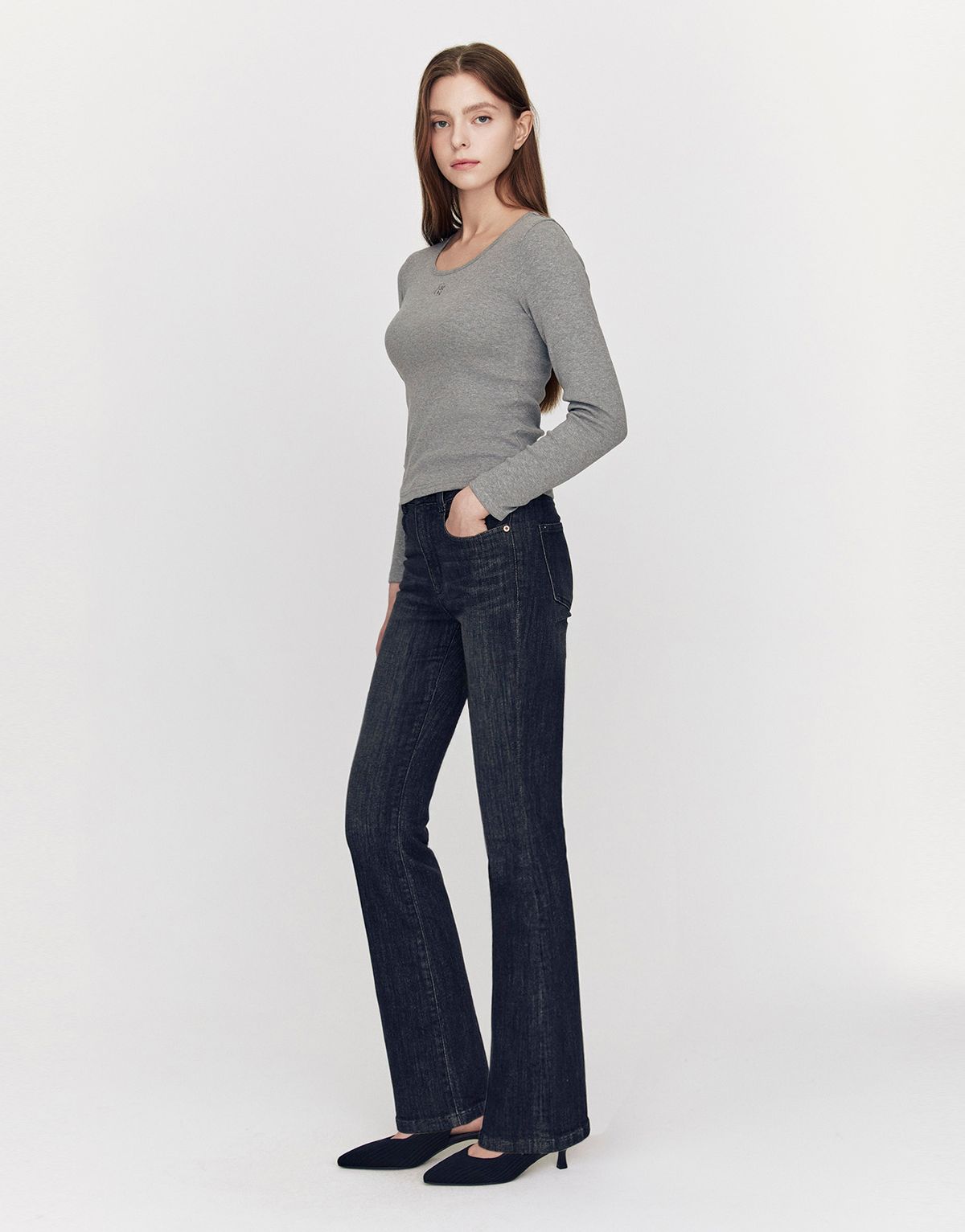 지오다노(GIORDANO) 부츠컷 데님 팬츠 415931 [3color]