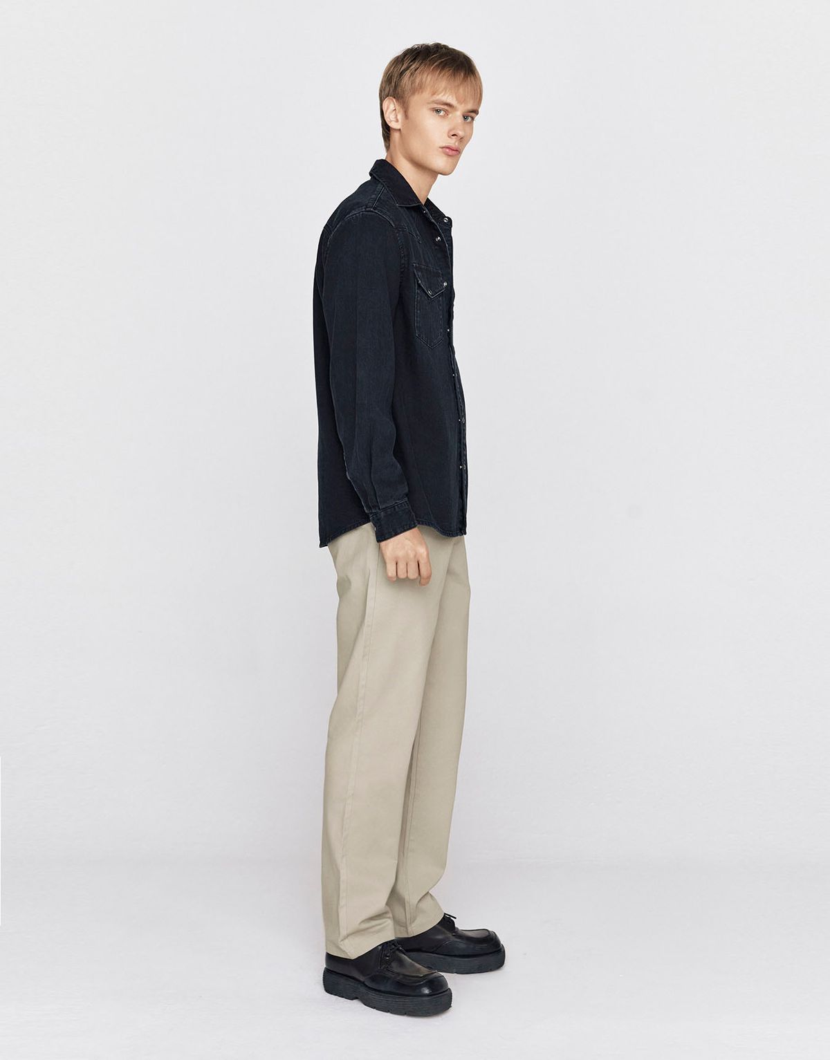 지오다노(GIORDANO) 데님 웨스턴 셔츠 045905 [2color]