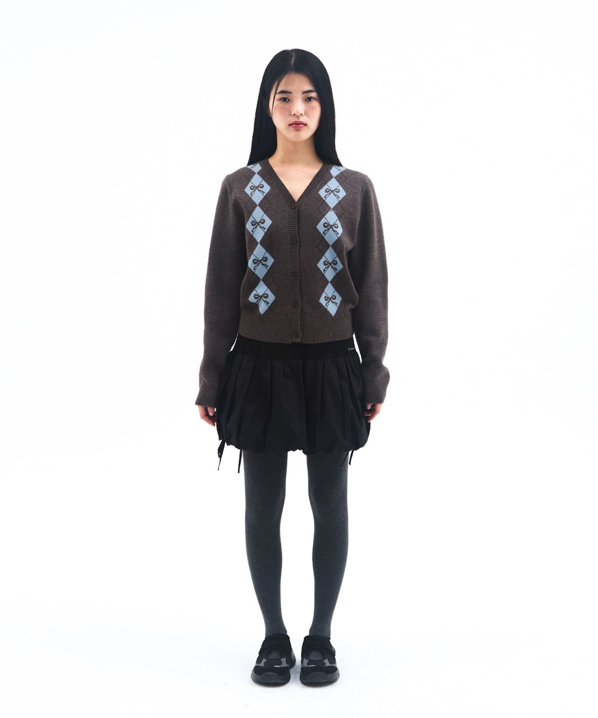 아메스 월드와이드(AMES-WORLDWIDE) PUMPKIN MINI SKIRT BLACK