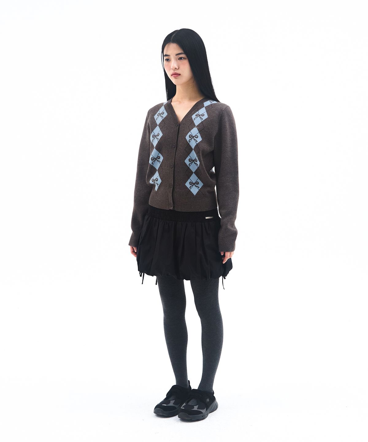 아메스 월드와이드(AMES-WORLDWIDE) PUMPKIN MINI SKIRT BLACK