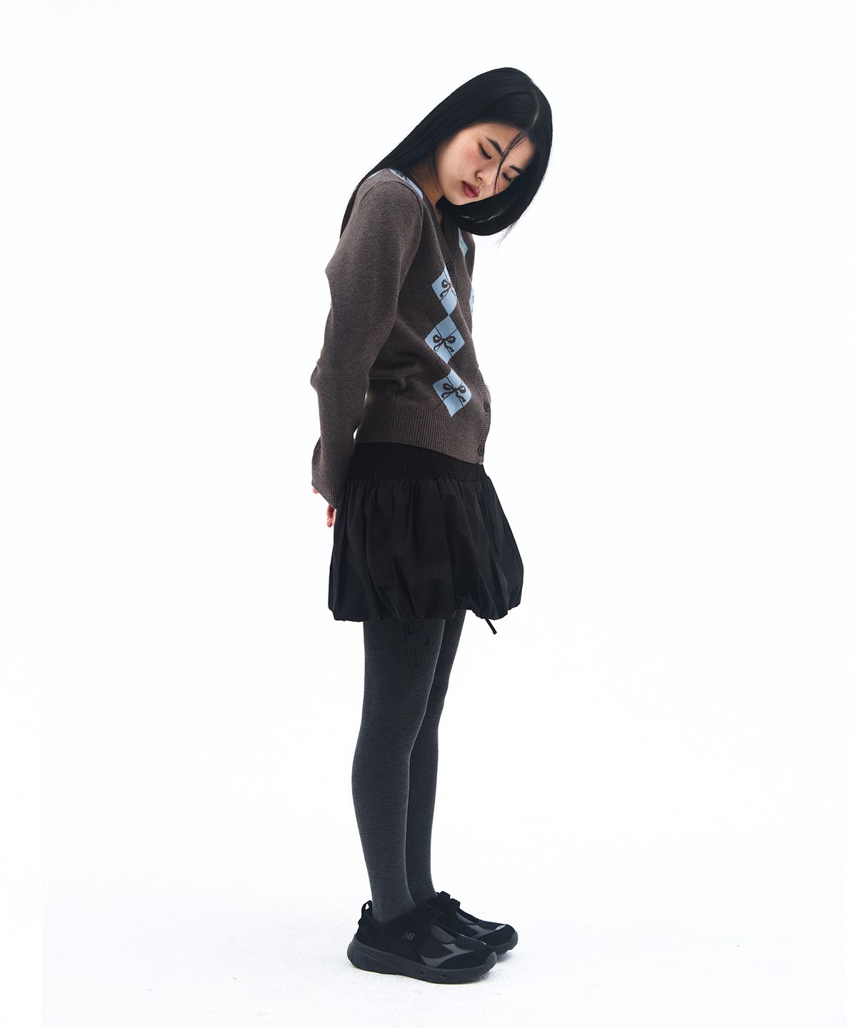 아메스 월드와이드(AMES-WORLDWIDE) PUMPKIN MINI SKIRT BLACK