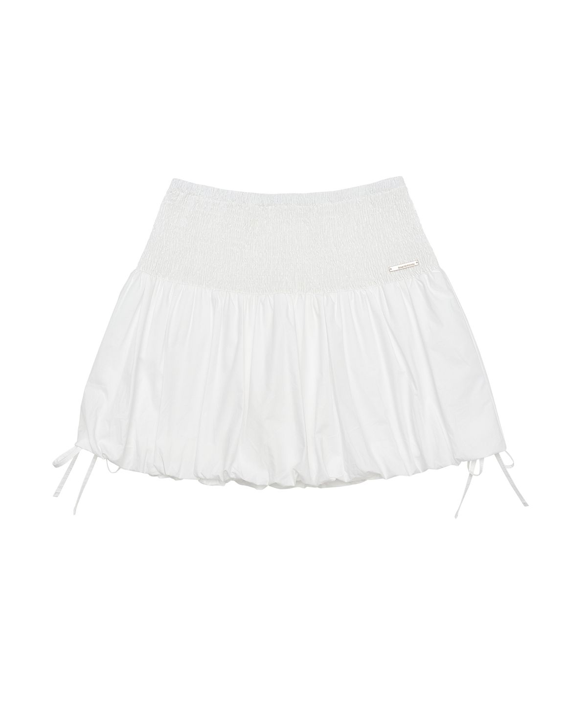 아메스 월드와이드(AMES-WORLDWIDE) PUMPKIN MINI SKIRT WHITE