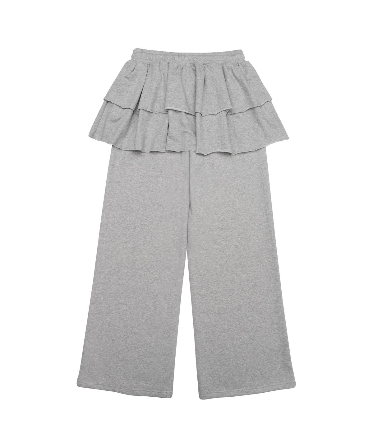 아메스 월드와이드(AMES-WORLDWIDE) FRILL LAYERED SWEAT PANTS GREY