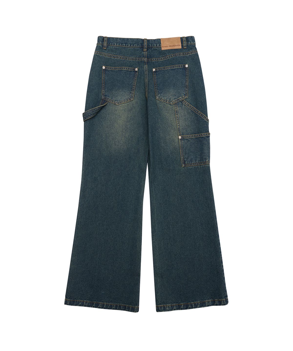 아메스 월드와이드(AMES-WORLDWIDE) SEMIWIDE DENIM PANTS DEEP BLUE