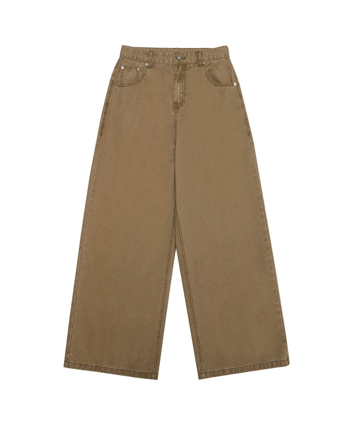 아메스 월드와이드(AMES-WORLDWIDE) OVERFIT COTTON PANTS BROWN