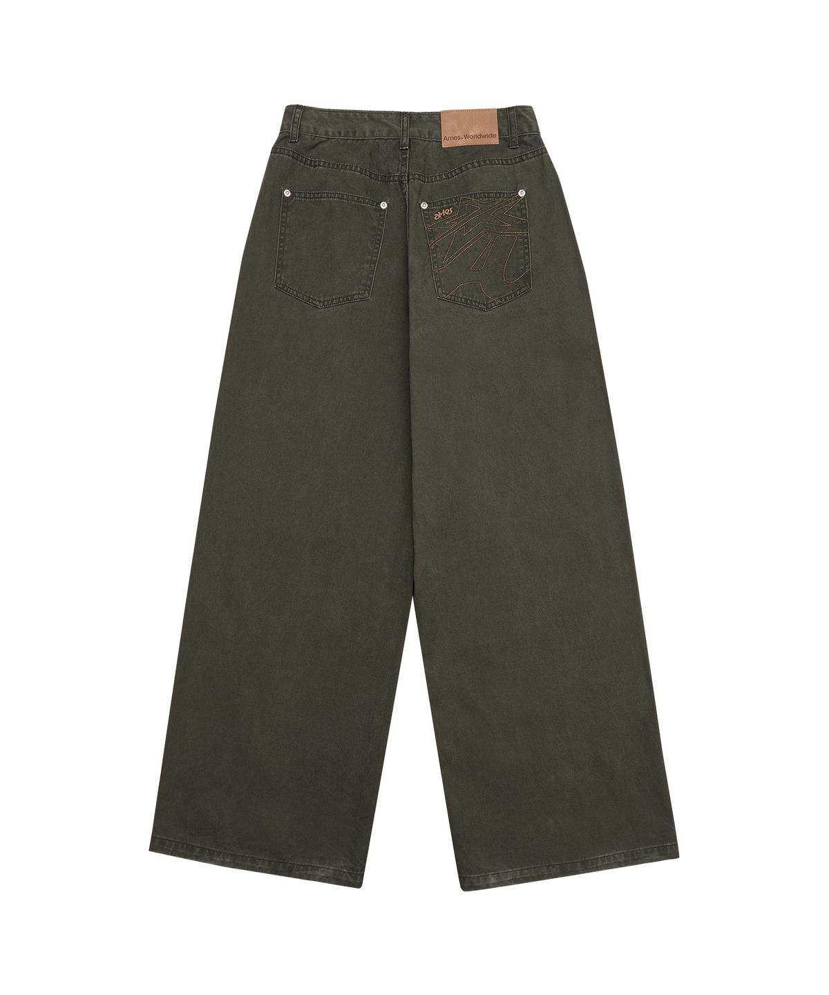 아메스 월드와이드(AMES-WORLDWIDE) OVERFIT COTTON PANTS KHAKI