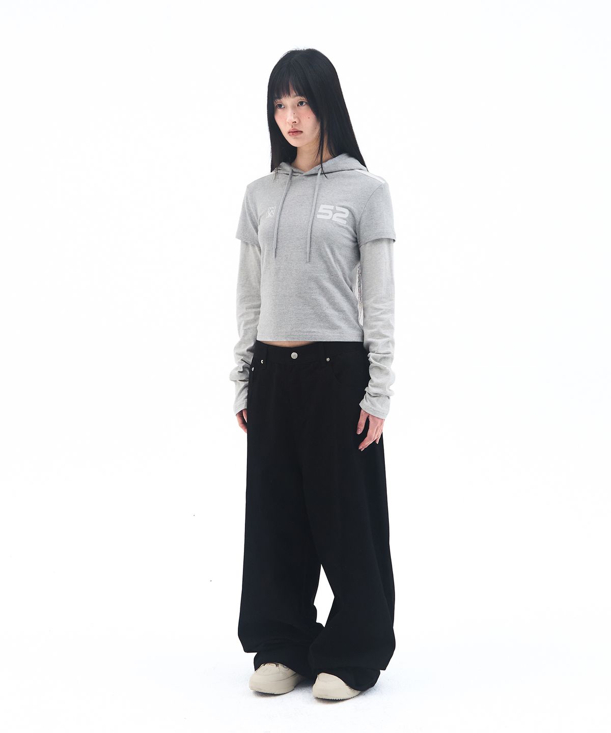 아메스 월드와이드(AMES-WORLDWIDE) OVERFIT COTTON PANTS BLACK