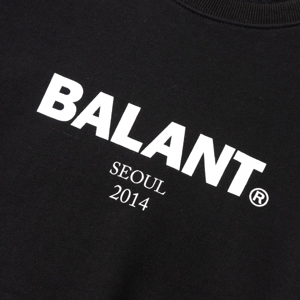 발란트(BALANT) 오리지널 헤비로고 베이직 스웨이트셔츠 - 블랙