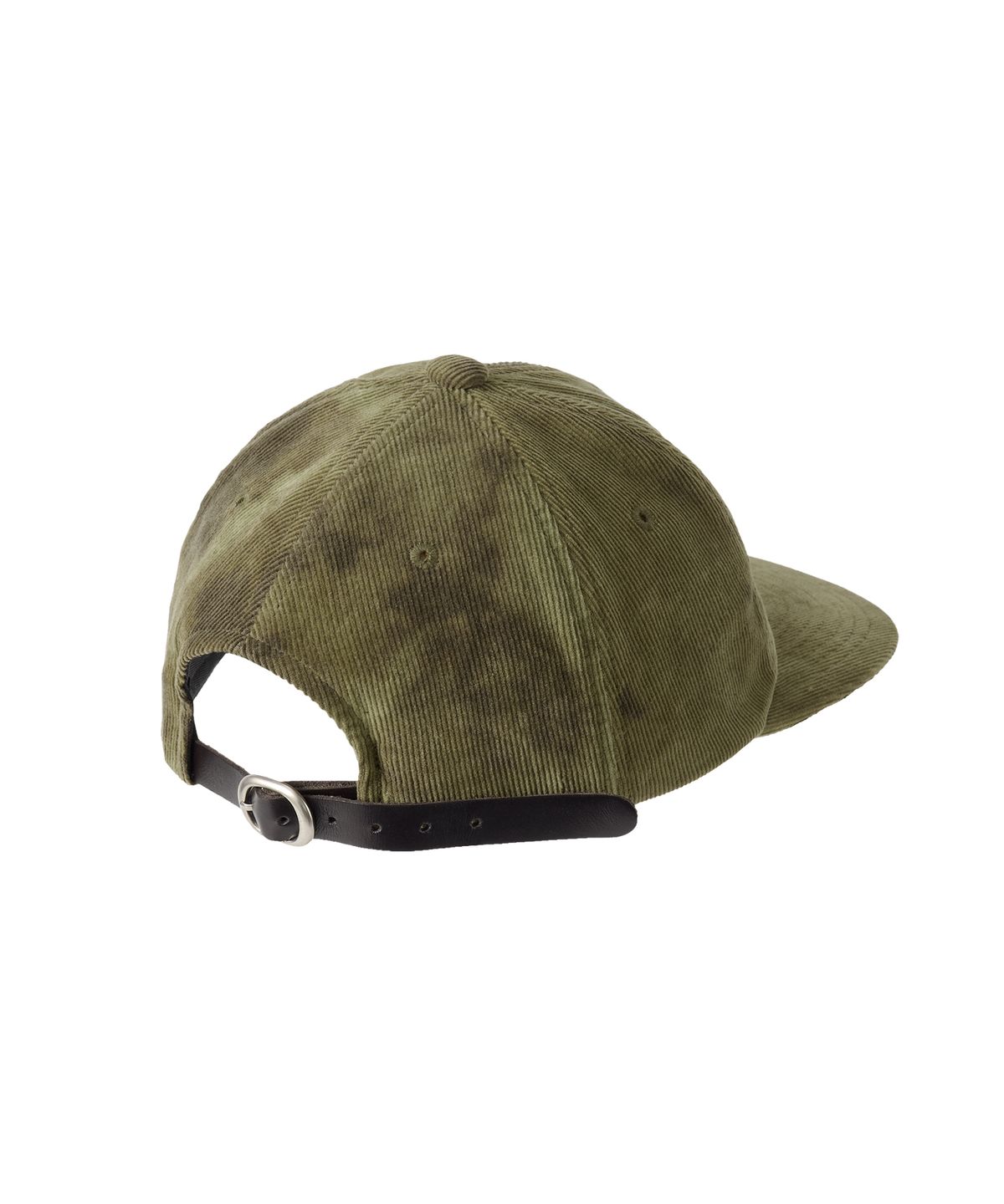 우알롱(WOOALONG) Tie Dye Corduroy Camp Cap - GREEN