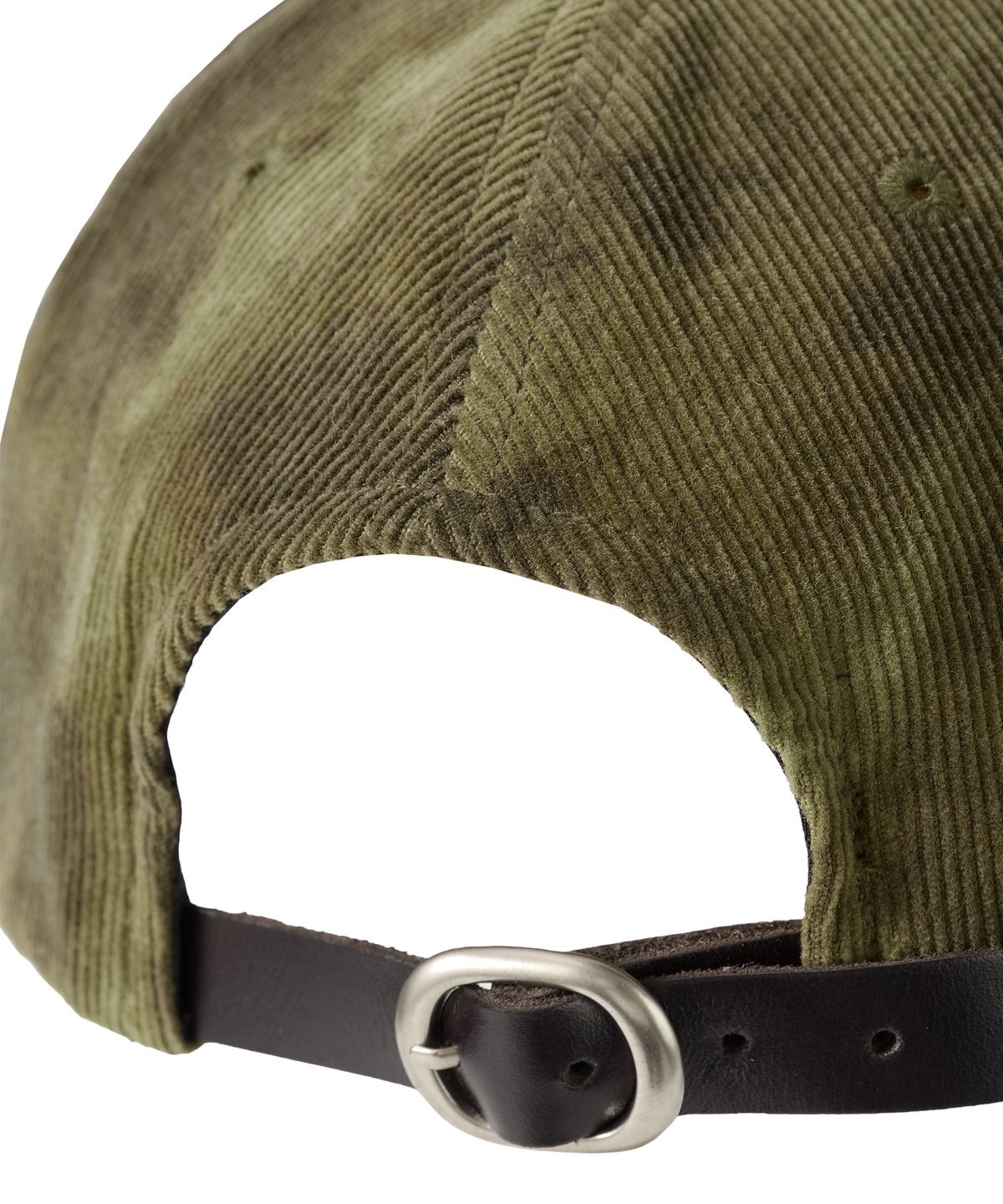 우알롱(WOOALONG) Tie Dye Corduroy Camp Cap - GREEN