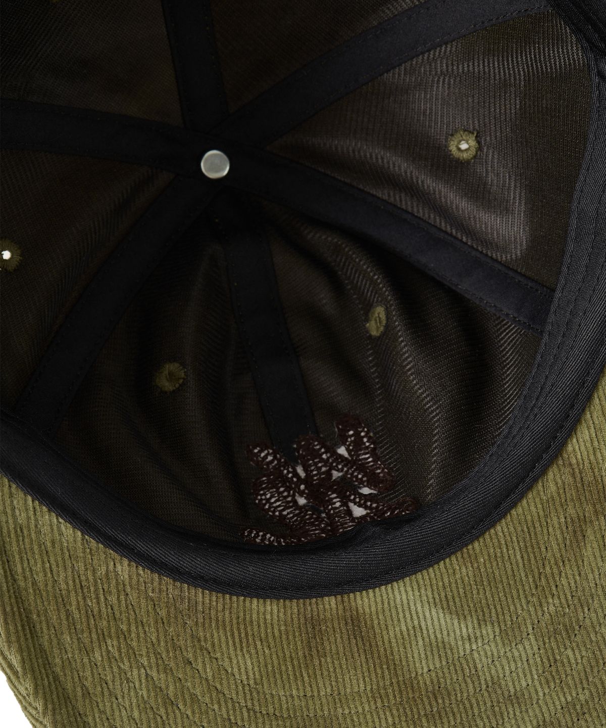 우알롱(WOOALONG) Tie Dye Corduroy Camp Cap - GREEN