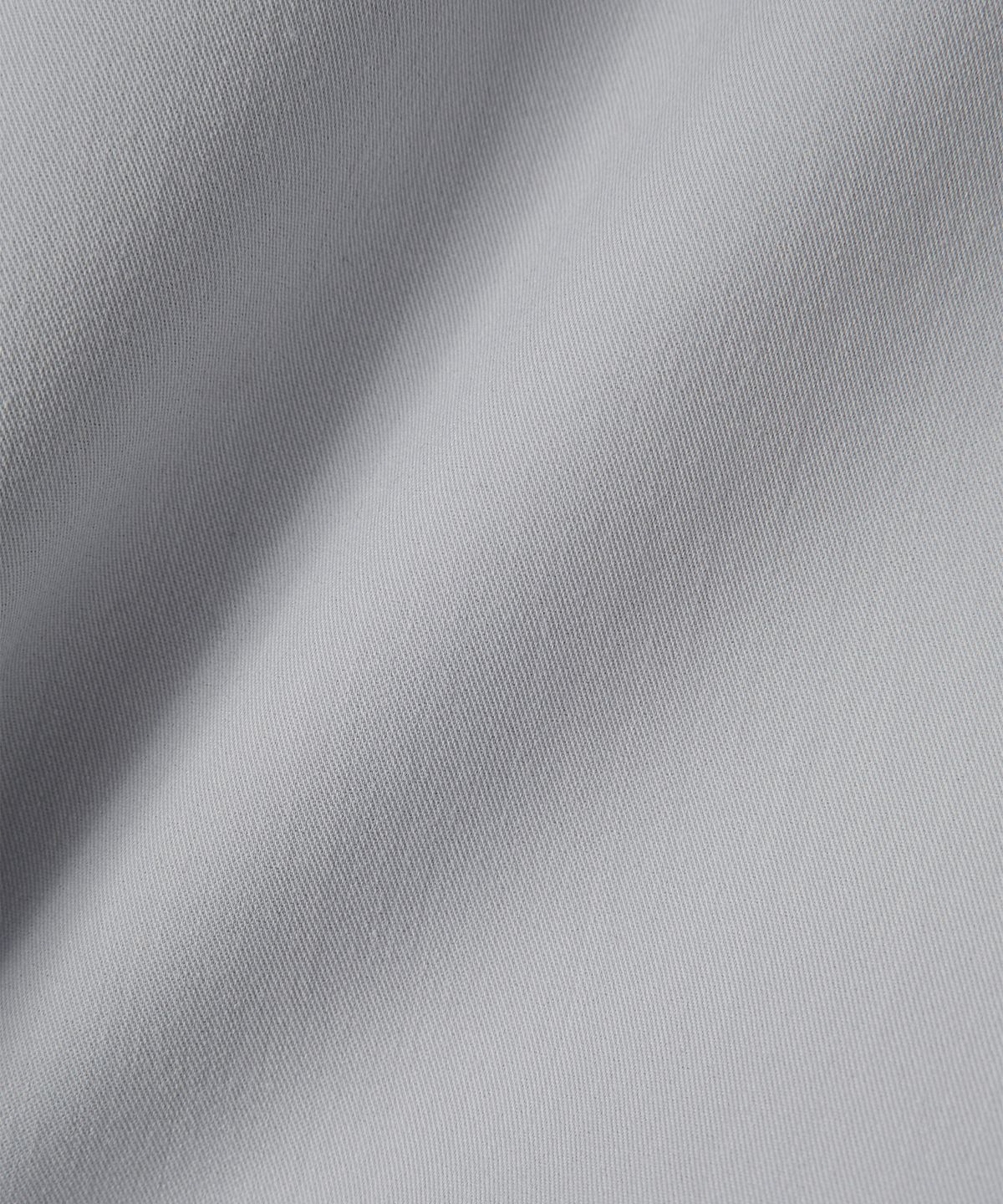 우알롱(WOOALONG) Sleek Span Slim Line Crop Shirt - GREY