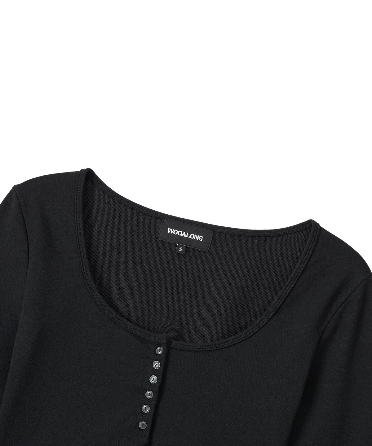 우알롱(WOOALONG) Dry Fit Layered Cover-Up Bolero Cardigan - BLACK