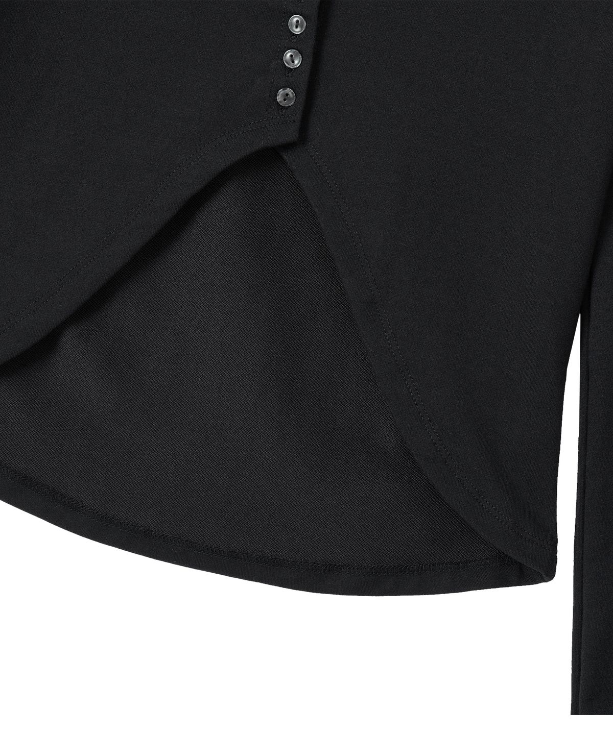 우알롱(WOOALONG) Dry Fit Layered Cover-Up Bolero Cardigan - BLACK