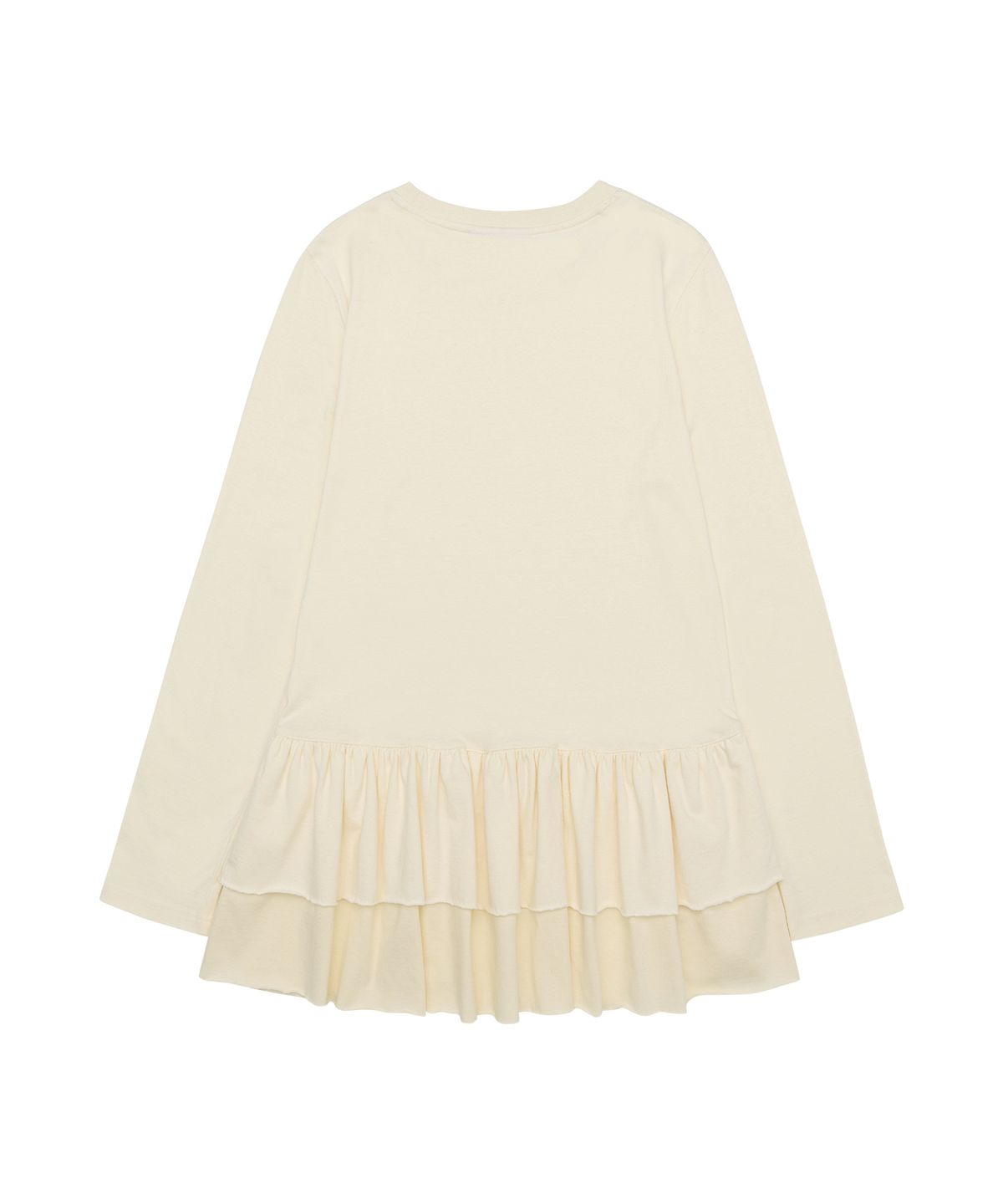 아메스 월드와이드(AMES-WORLDWIDE) FRILL LAYERED LONGSLEEVE TEE IVORY