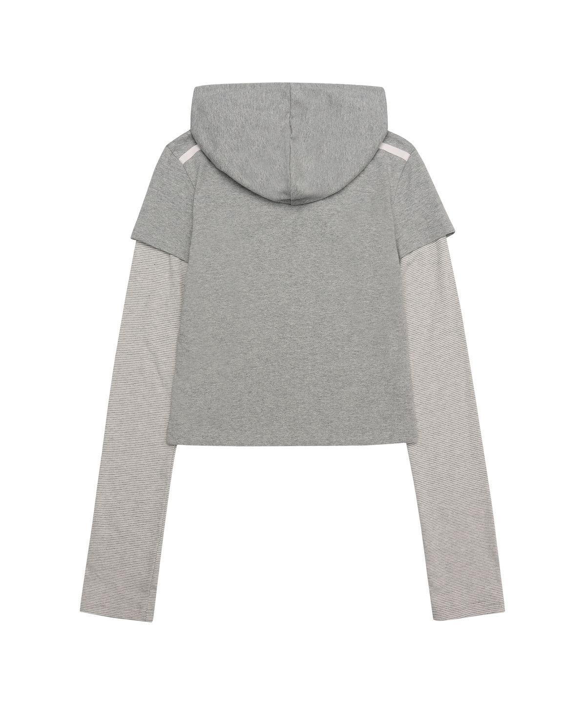 아메스 월드와이드(AMES-WORLDWIDE) HOODIE LAYERED LONGSLEEVE TEE GREY