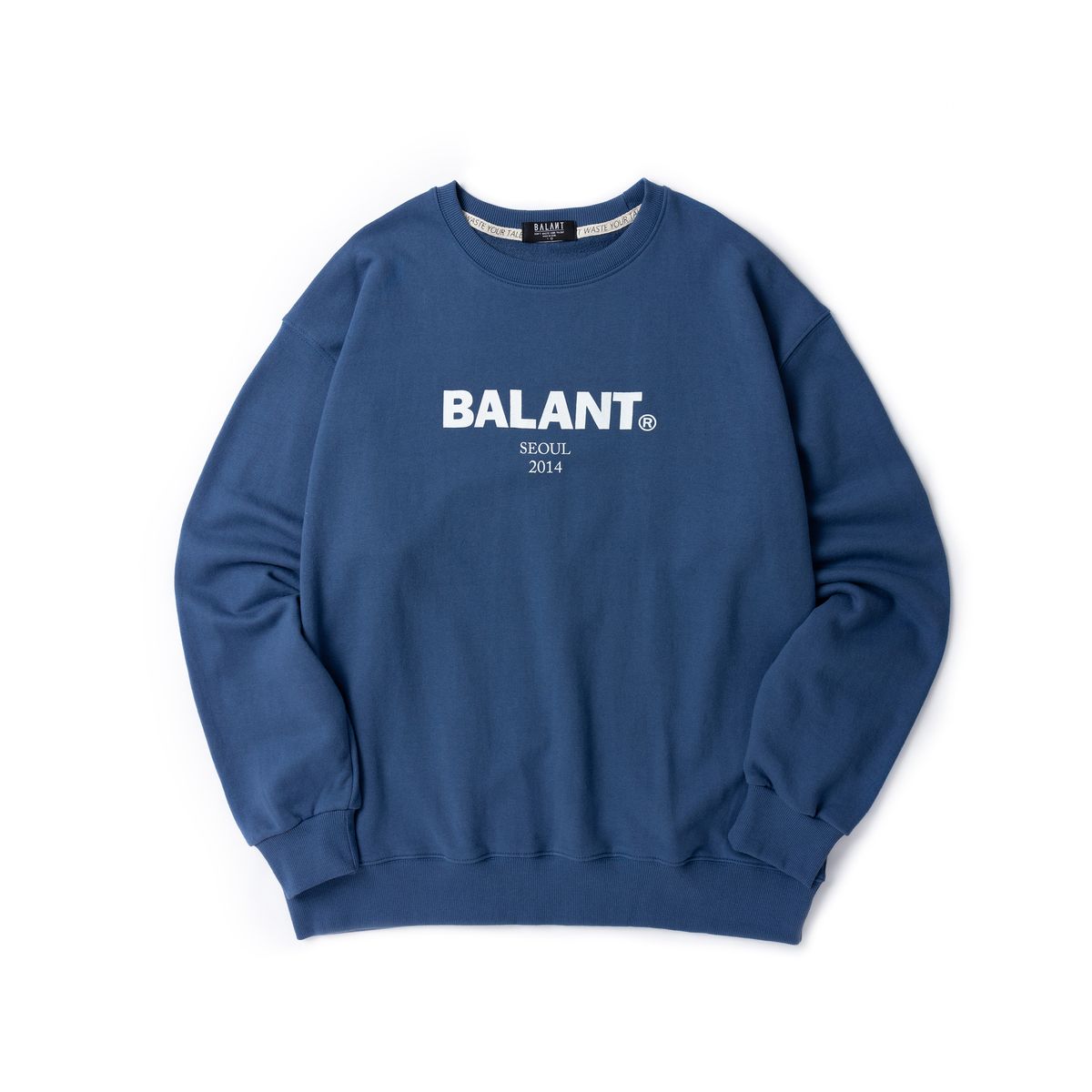 발란트(BALANT) 오리지널 헤비로고 베이직 스웨이트셔츠 - 네이비