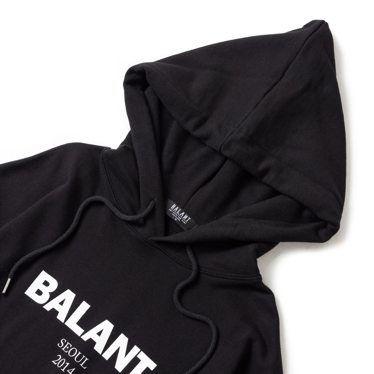 발란트(BALANT) 오리지널 헤비로고 베이직 후드 - 블랙