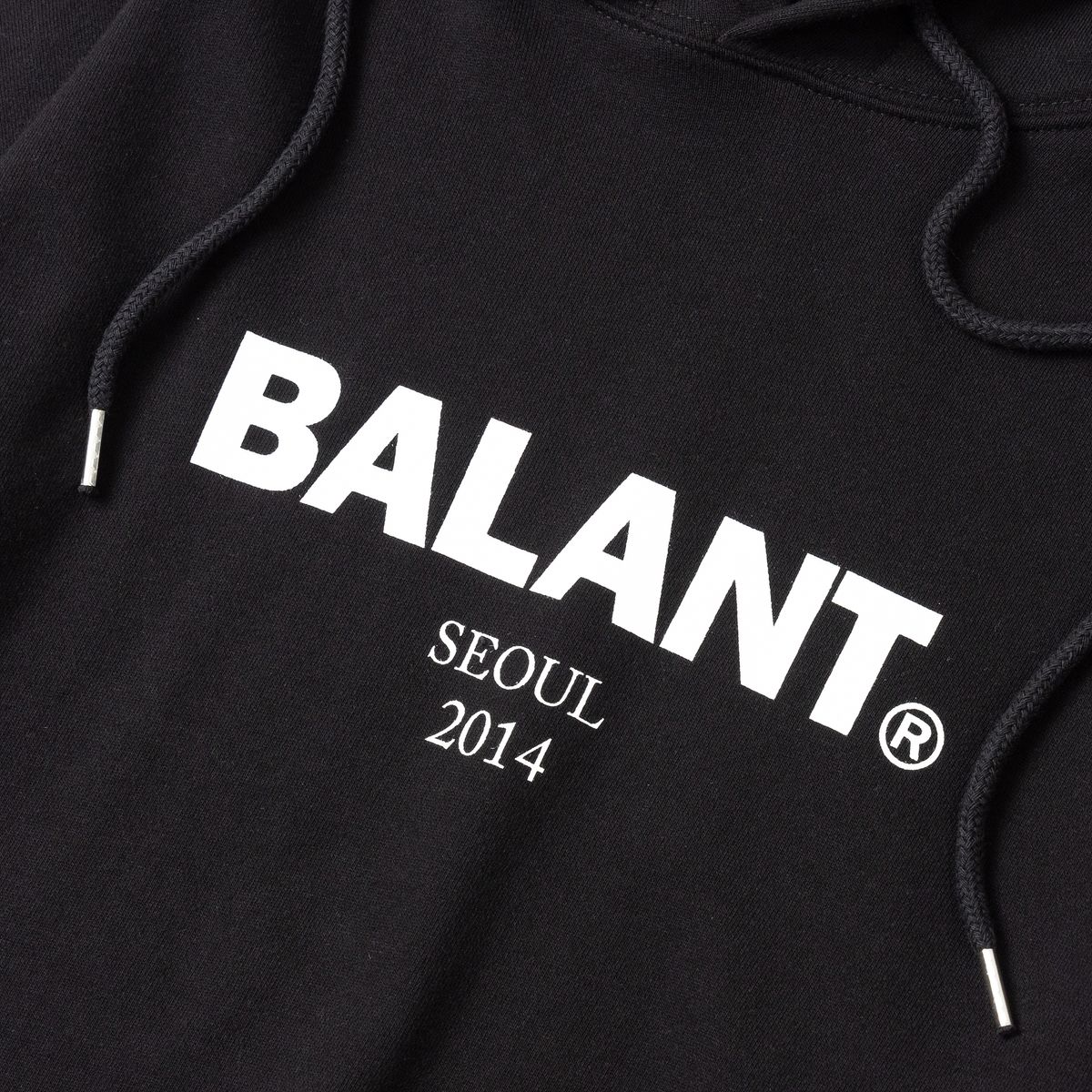 발란트(BALANT) 오리지널 헤비로고 베이직 후드 - 블랙