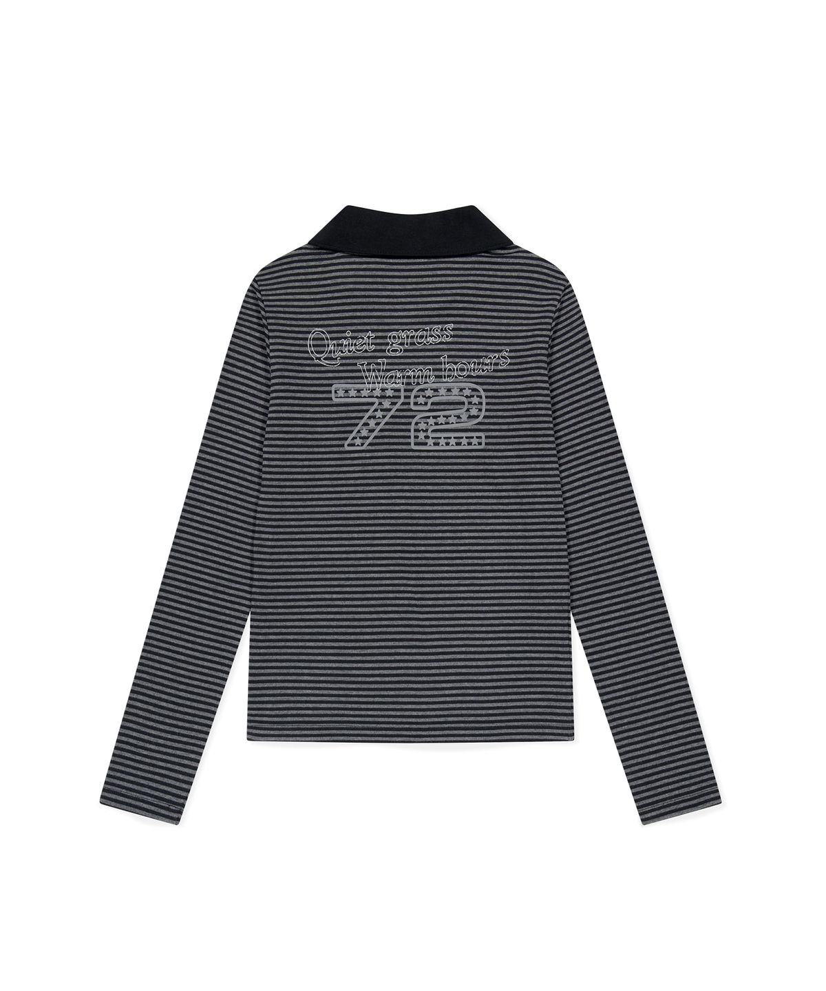 썬러브투어(SUNLOVETOUR) W 72 Stripe LS Polo Black